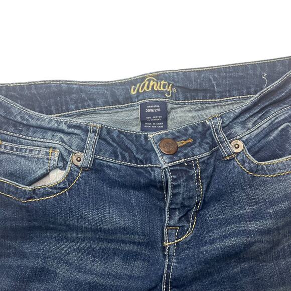 Y2K Vanity Low Rise Flared Jeans Size 29 - Picture 3 of 5